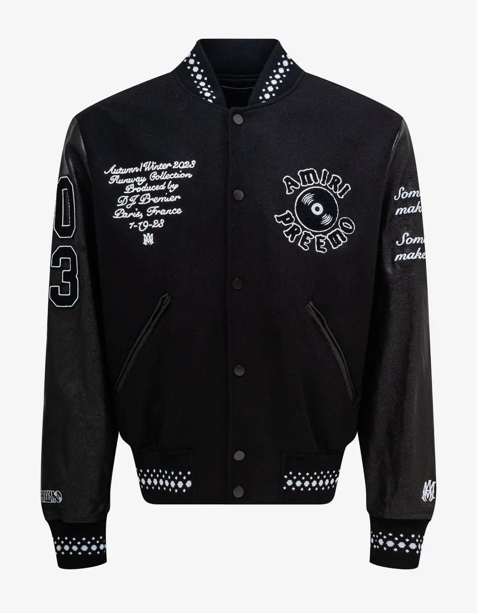 Plain black varsity jacket hotsell