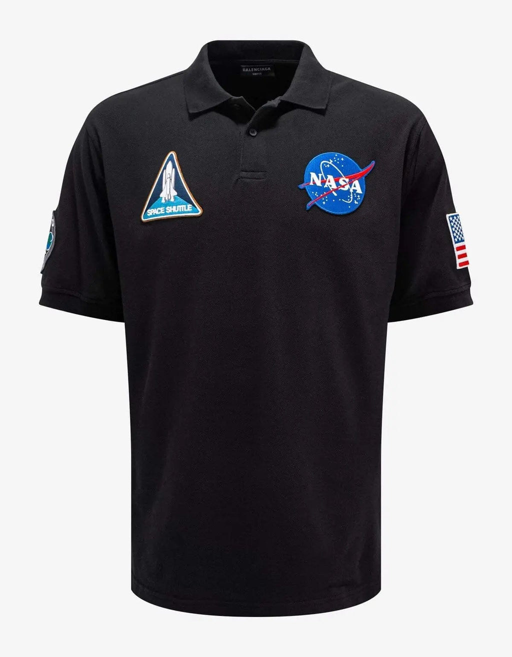 Balenciaga Black NASA Polo T-Shirt – Zoo Fashions