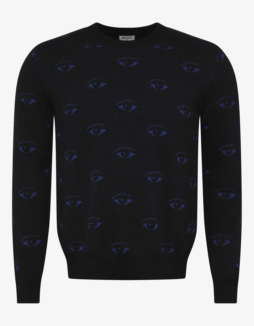 Kenzo Black Eye Monogram Wool Blend Sweater Zoo Fashions