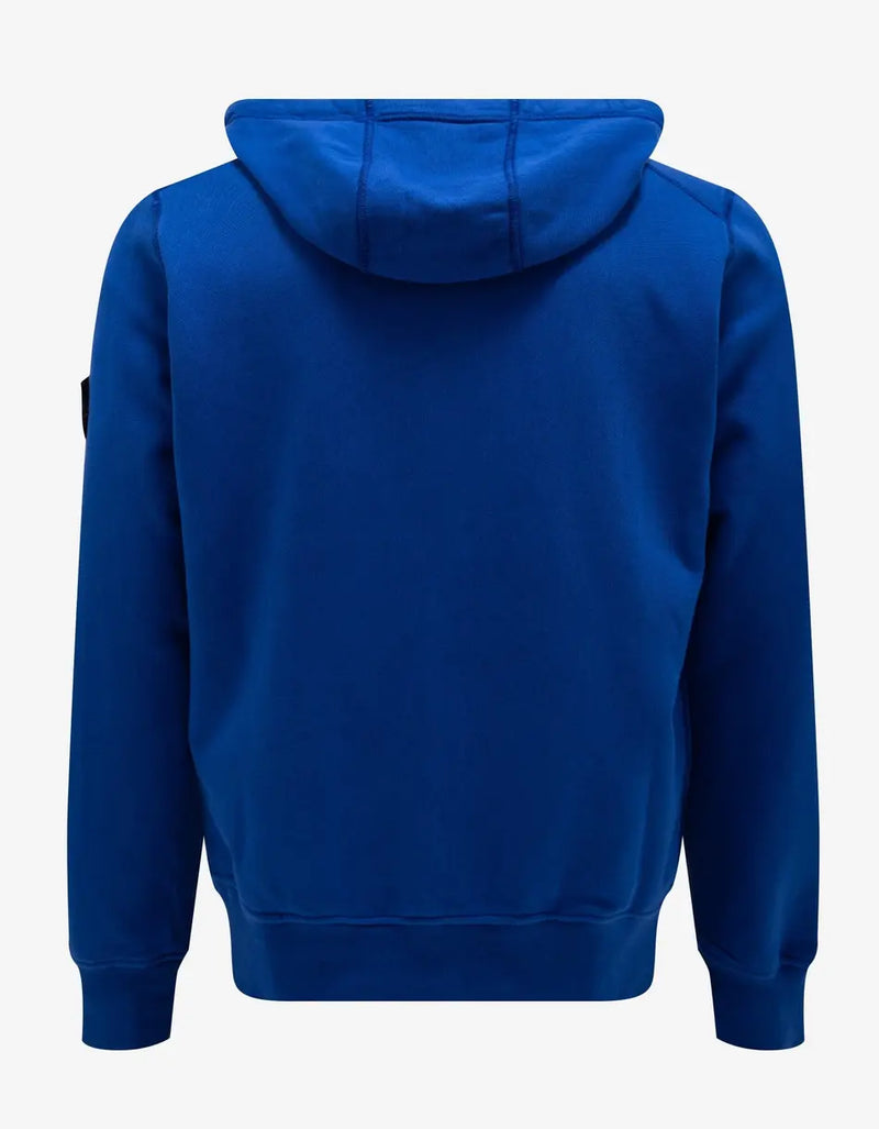 Blue Garment Dyed Zip Hoodie