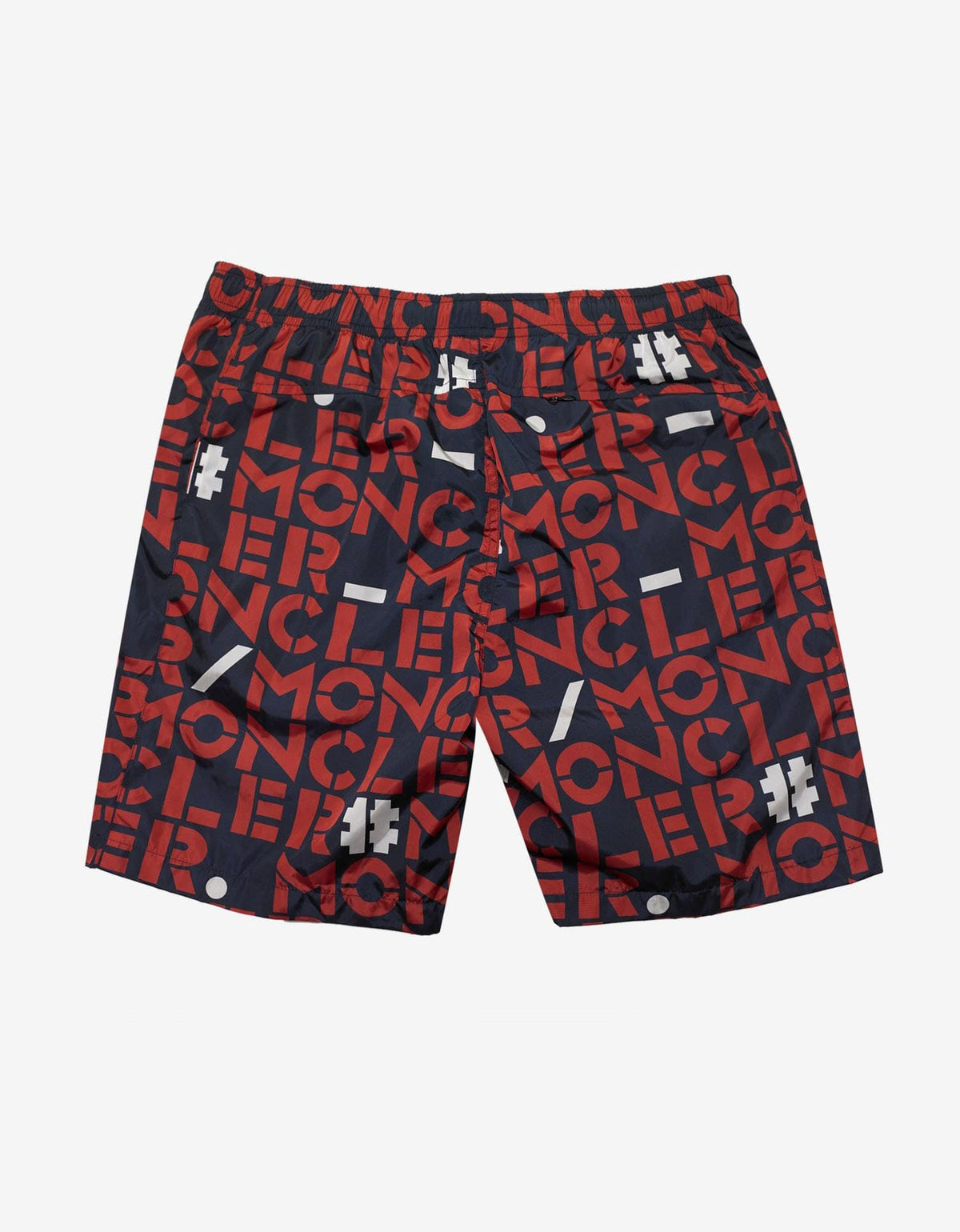 2 Moncler 1952 Moncler All-Over Logo Print Nylon Bermuda Shorts