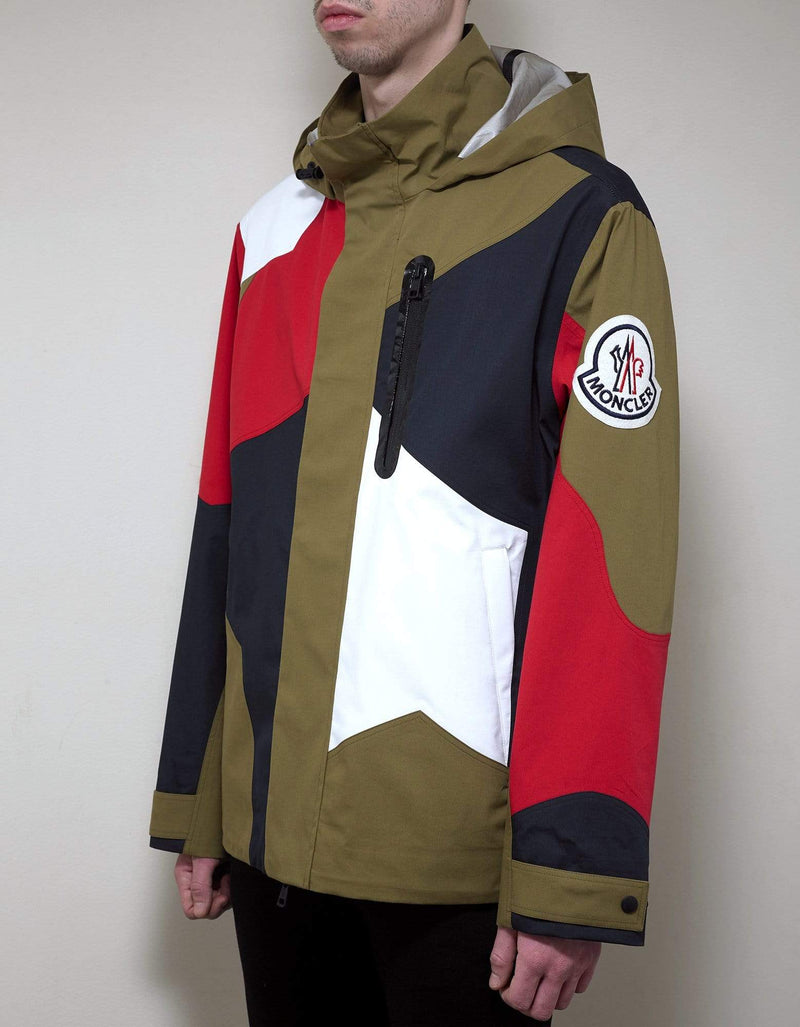 2 Moncler 1952 Moncler Baudrier Multicolour Patchwork Windbreaker