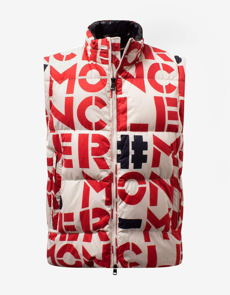 2 Moncler 1952 Moncler Jehan All-Over Logo Print Nylon Down Jacket