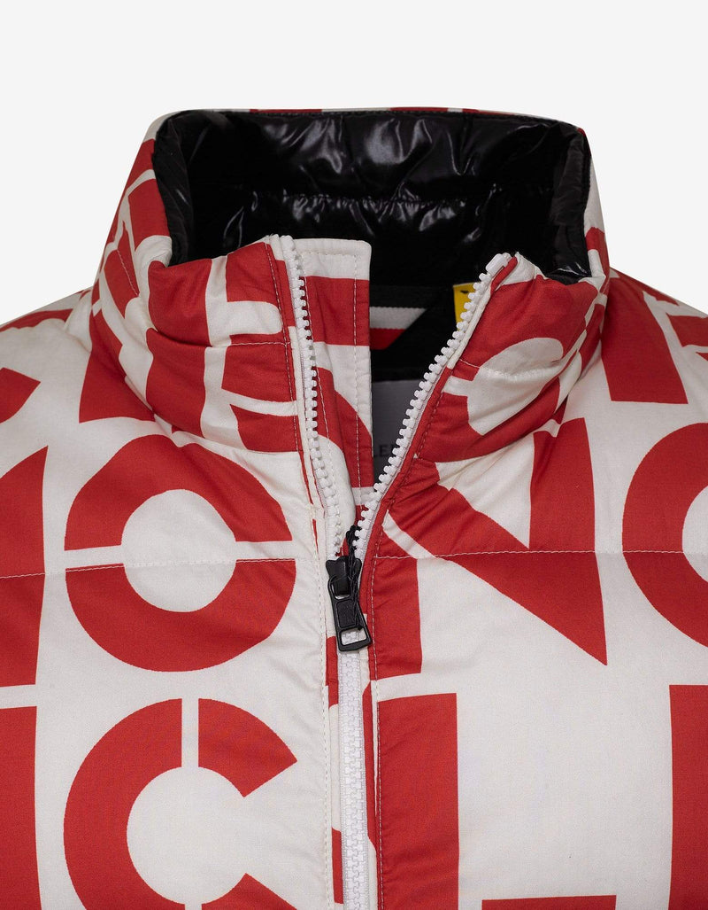 2 Moncler 1952 Moncler Jehan All-Over Logo Print Nylon Down Jacket