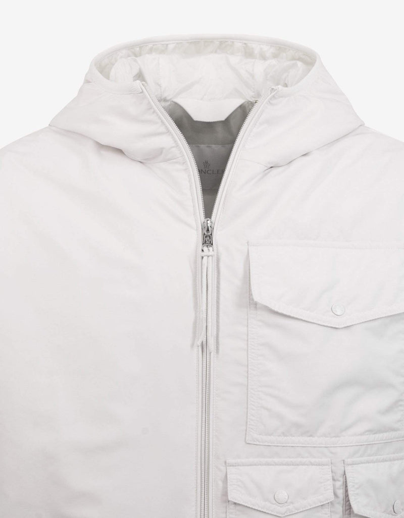 2 Moncler 1952 Moncler Rila White Nylon Down Jacket