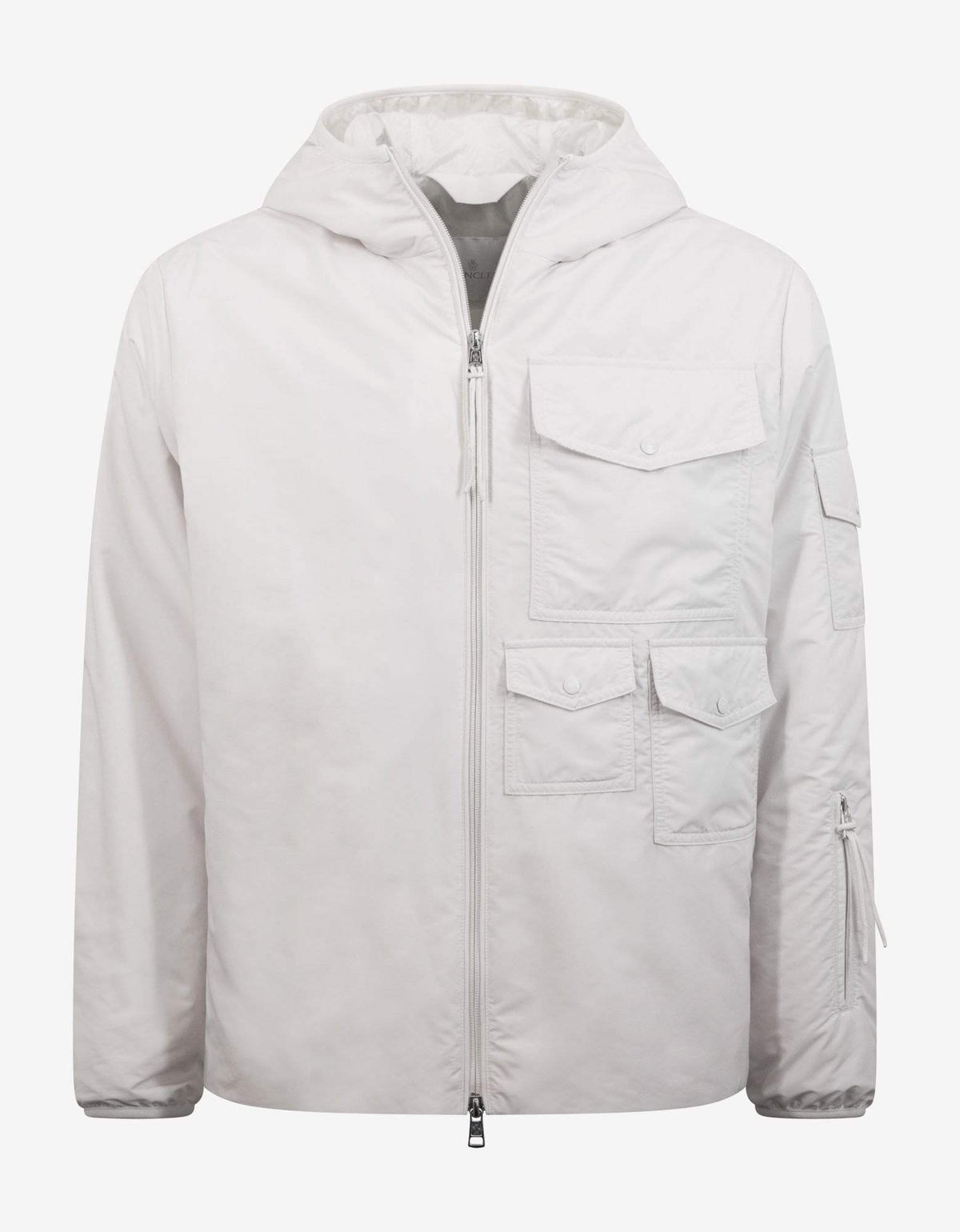 2 Moncler 1952 Moncler Rila White Nylon Down Jacket