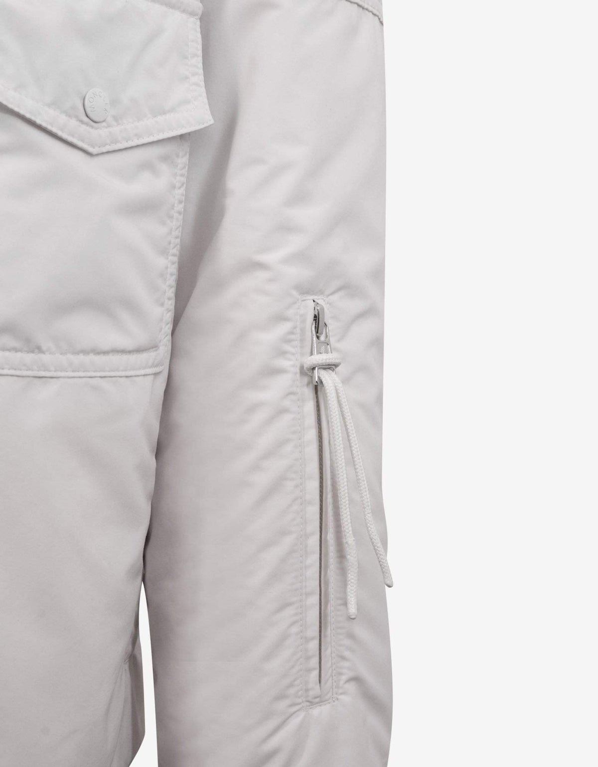 2 Moncler 1952 Moncler Rila White Nylon Down Jacket