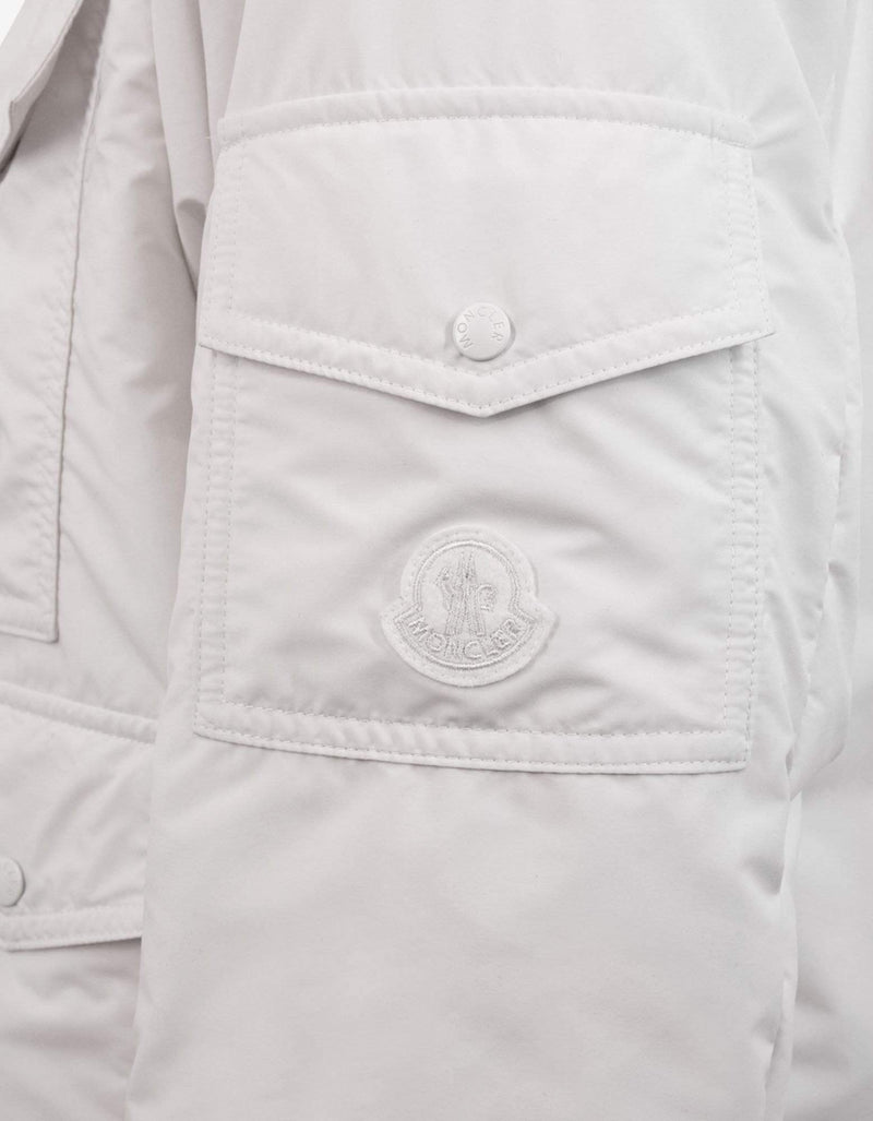 2 Moncler 1952 Moncler Rila White Nylon Down Jacket