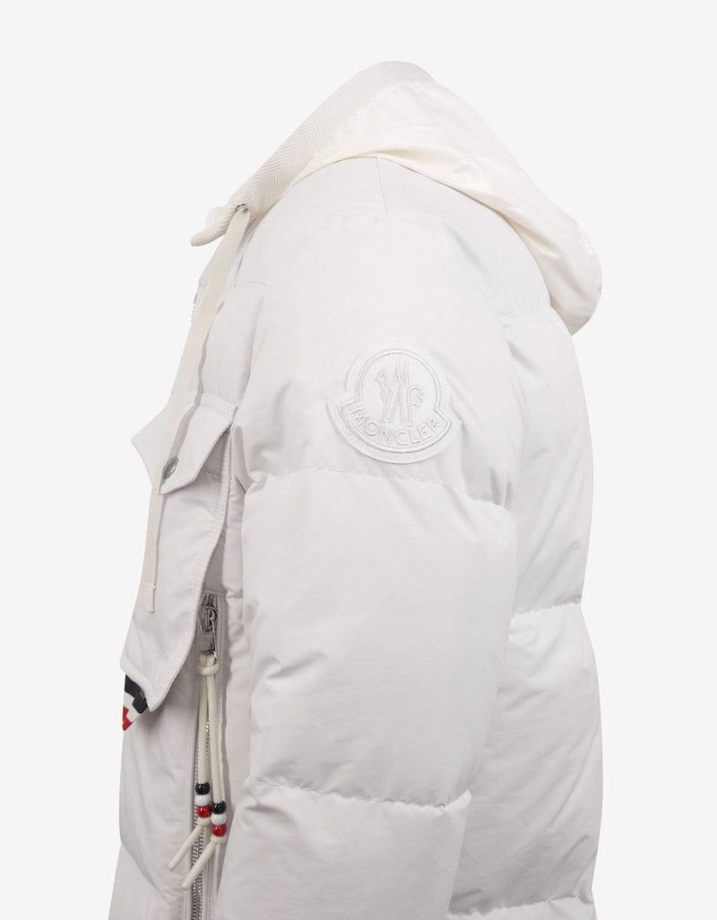 2 Moncler 1952 Moncler Trient White Nylon Down Jacket