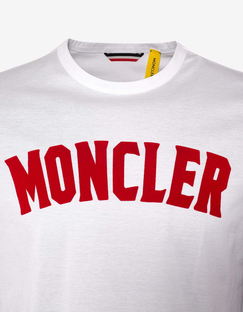 Moncler White Moncler Logo T-Shirt