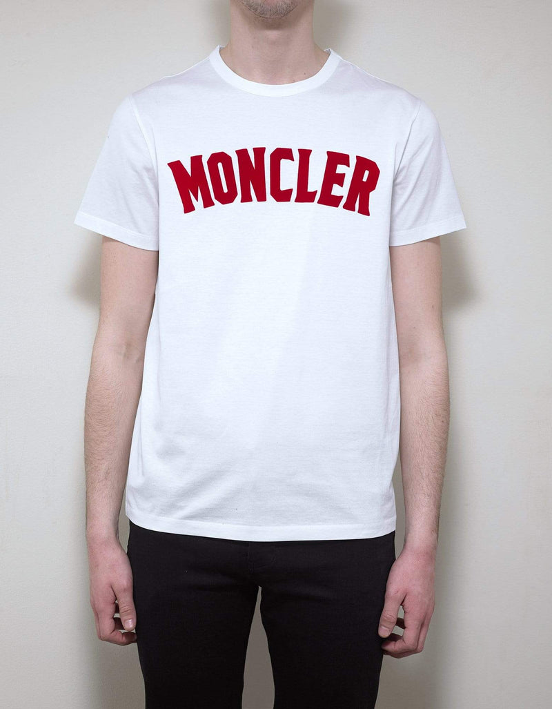 Moncler White Moncler Logo T-Shirt