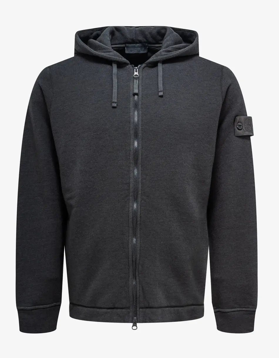 Stone Island Grey Ghost Piece Zip Hoodie