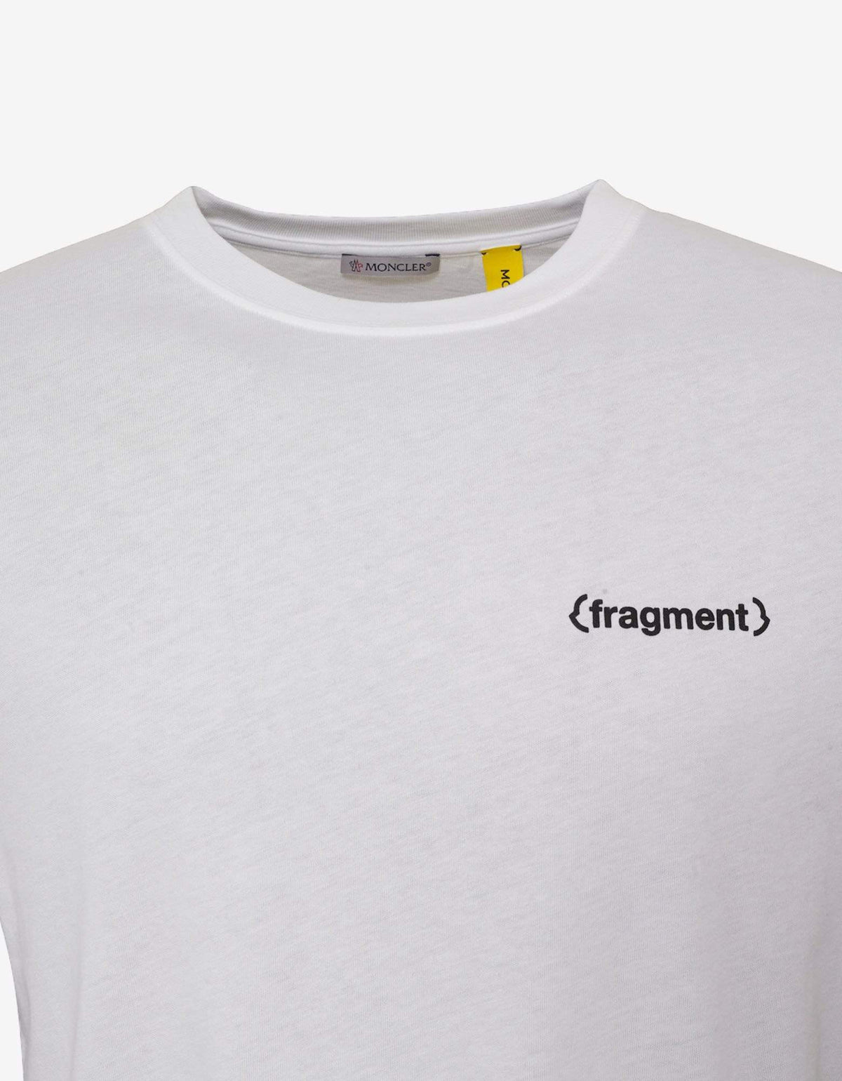 7 Moncler Fragment Hiroshi Fujiwara White News Logo Print T-Shirt