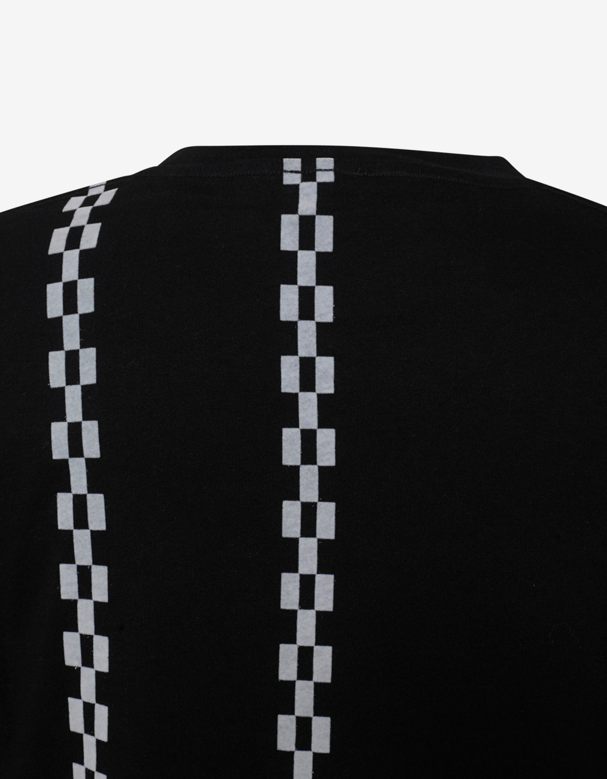 7 Moncler Fragment Hiroshi Fujiwara Black Checkered Graphic T-Shirt