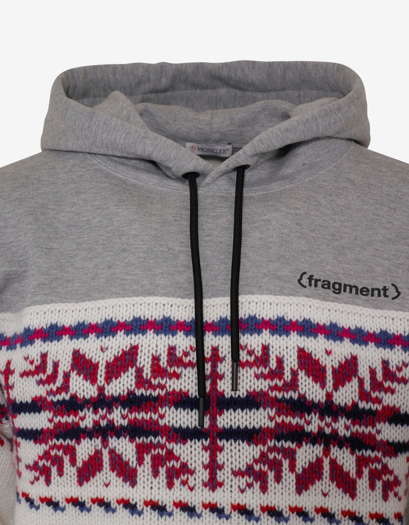 7 Moncler Fragment Hiroshi Fujiwara Fair Isle Panel Hoodie