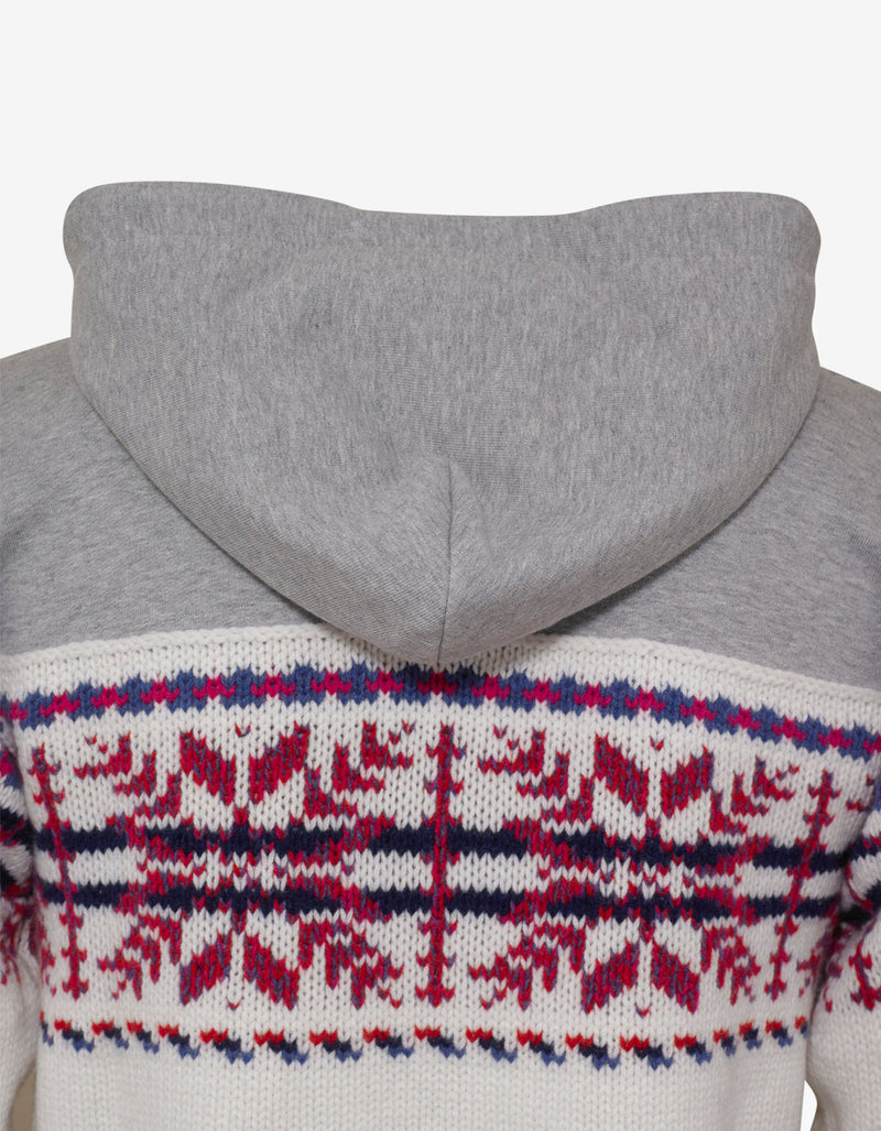 7 Moncler Fragment Hiroshi Fujiwara Fair Isle Panel Hoodie