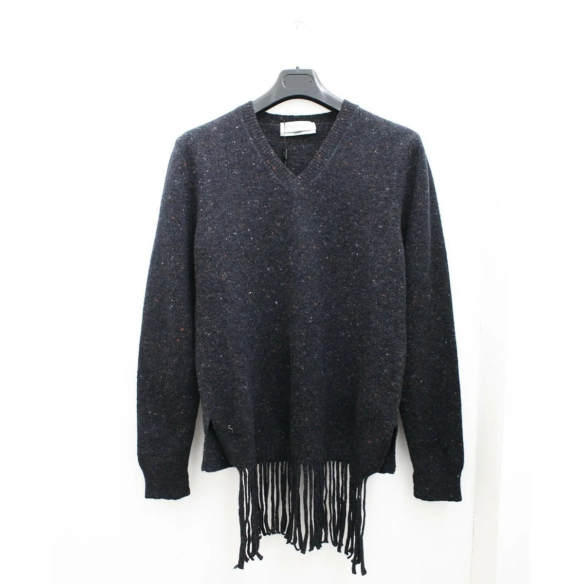 Saint Laurent Speckled Wool & Cashmere V Neck Jumper