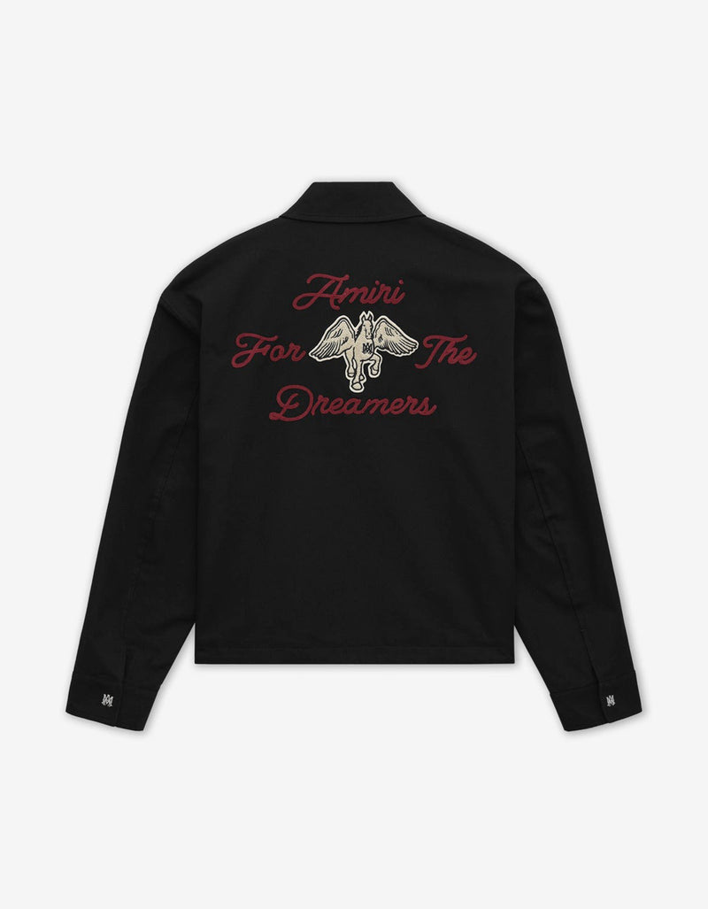 Amiri Black Embroidered Dreamers Blouson amoubn1059-001