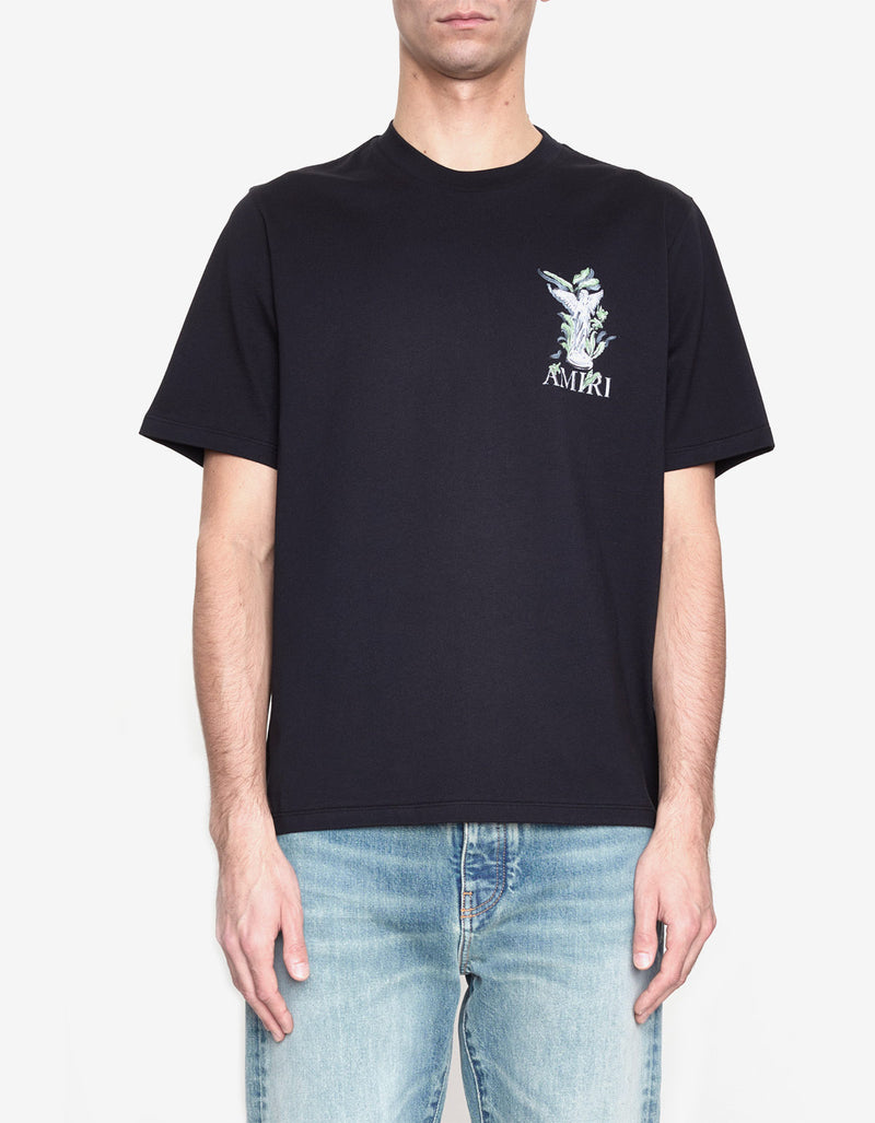 Amiri Black Garden Print T-Shirt AMJYTE1164 001