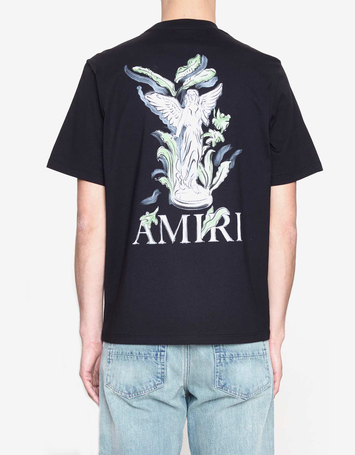 Amiri Black Garden Print T-Shirt AMJYTE1164 001