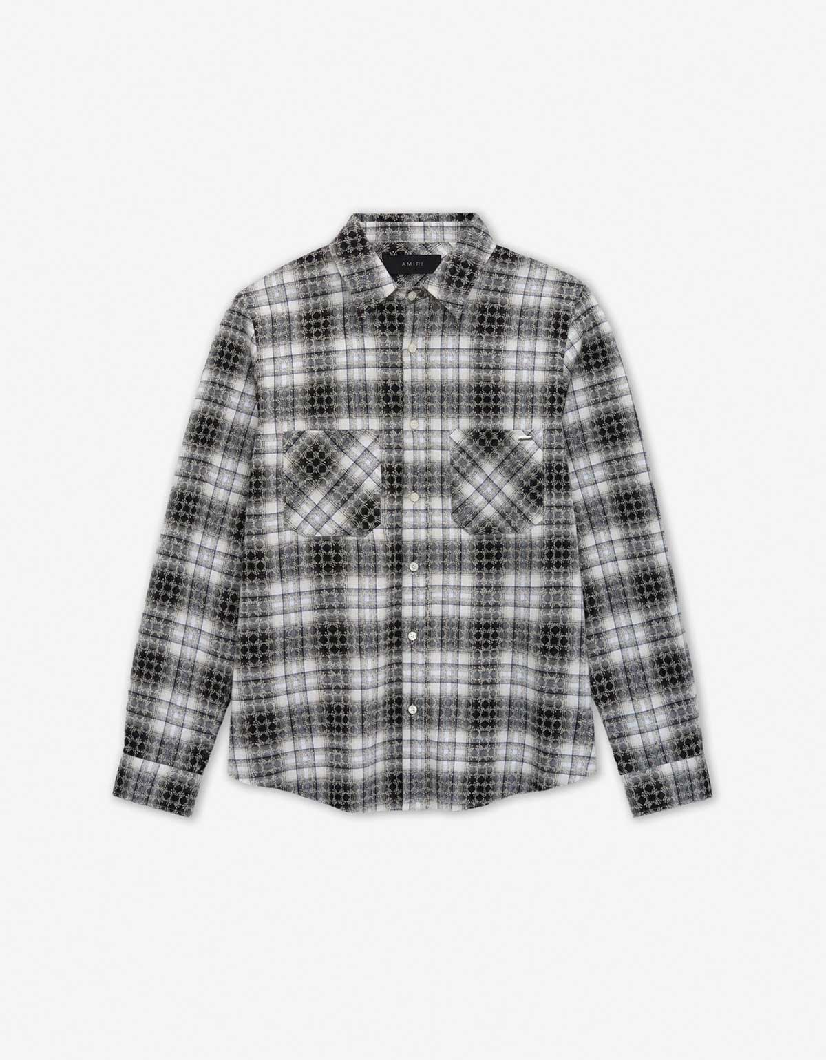 Amiri Black MA Quad Classic Flannel Shirt