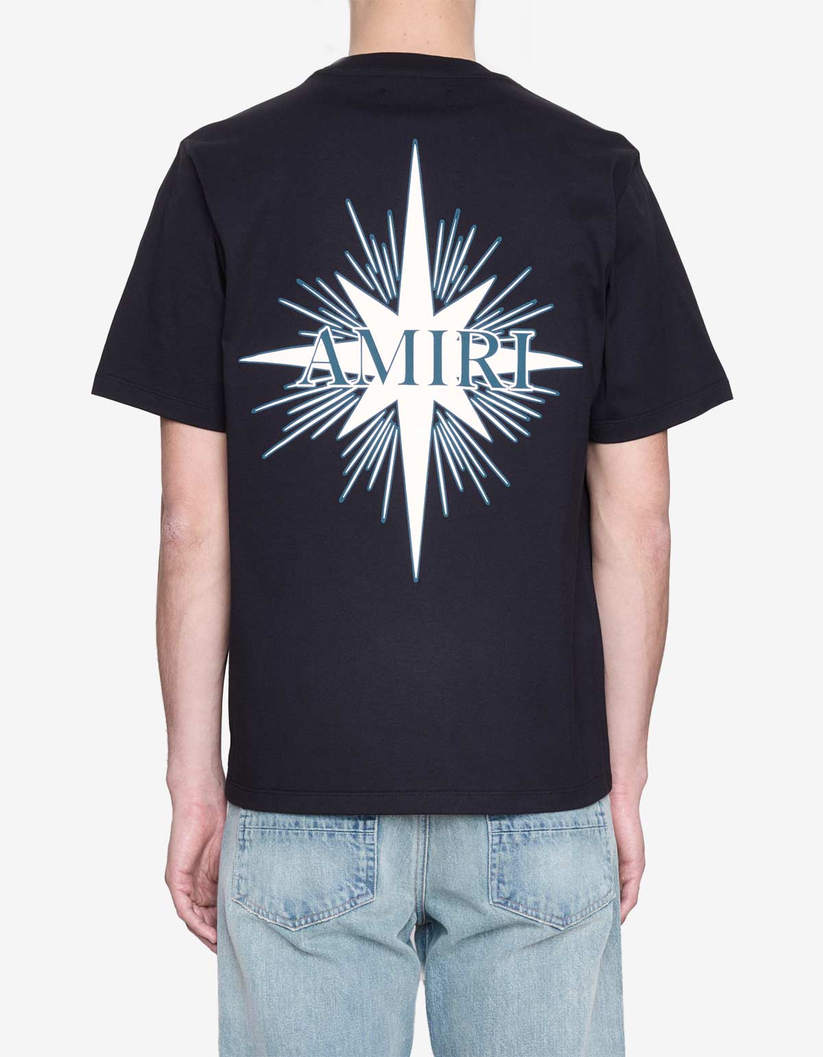 Amiri Black Starburst Print T-Shirt AMJYTE1171 001 