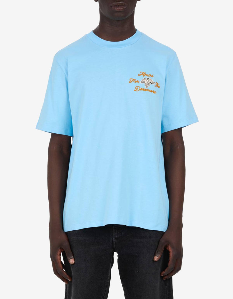 Amiri Blue Embroidered Dreamers T-Shirt