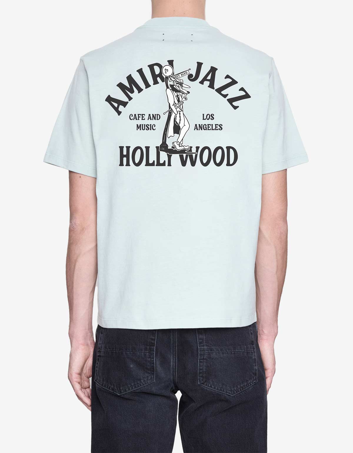 Amiri Green Jazz Wolf Print T-Shirt AMJYTE1169 318