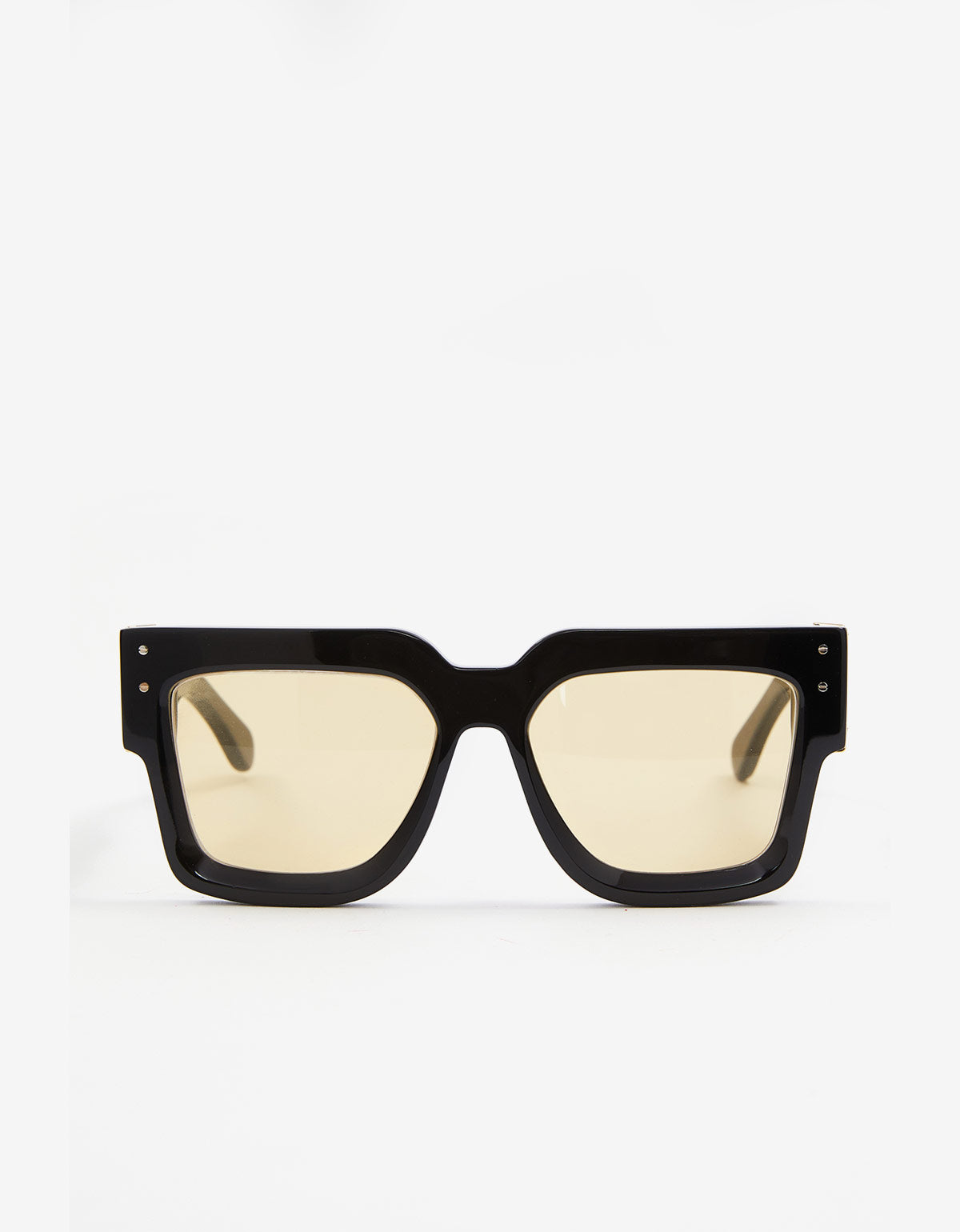 Amiri Black and Yellow Jumbo MA Sunglasses amacsn1001-084