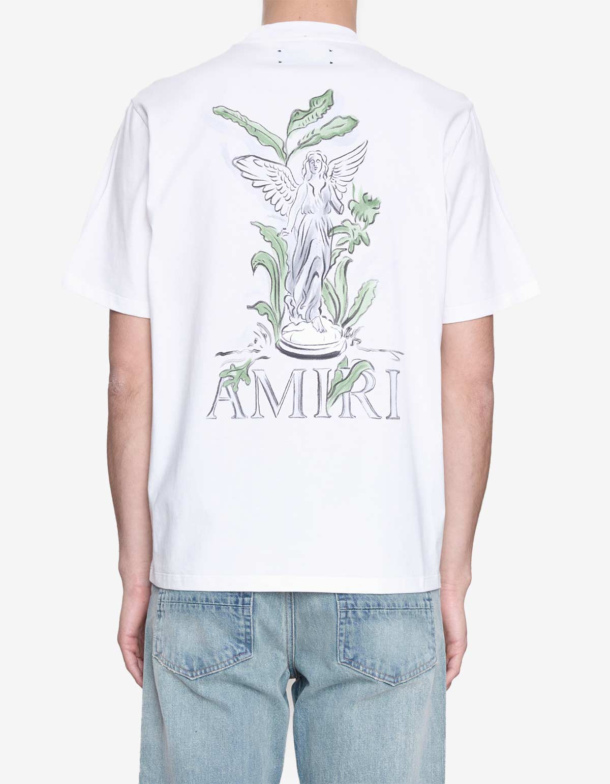 Amiri White Garden Print T-Shirt  AMJYTE1164 127 