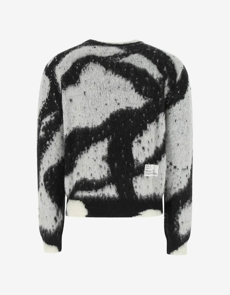 Amiri x Wes Lang Grey Reaper Mohair Sweater