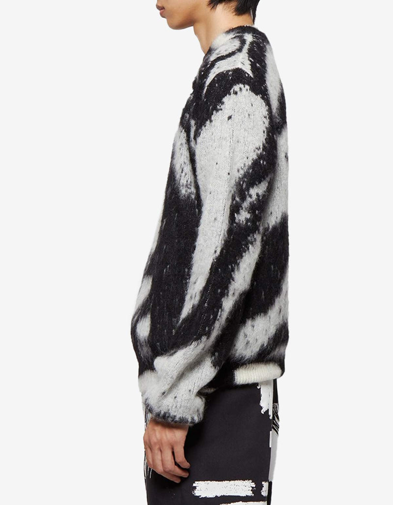 Amiri x Wes Lang Grey Reaper Mohair Sweater