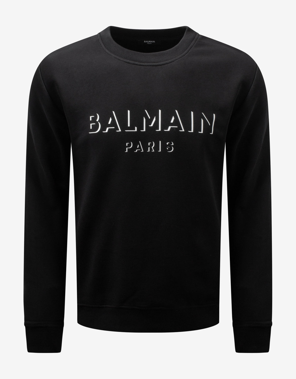 Balmain Black 3D Effect Logo Sweatshirt