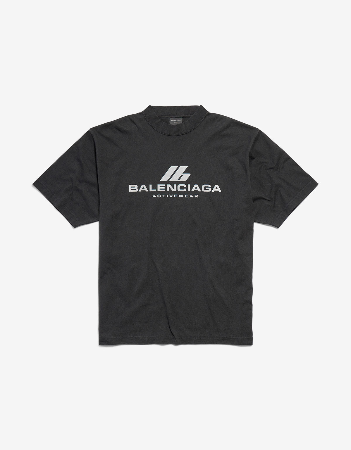 Balenciaga Black Activewear Medium Fit T-Shirt