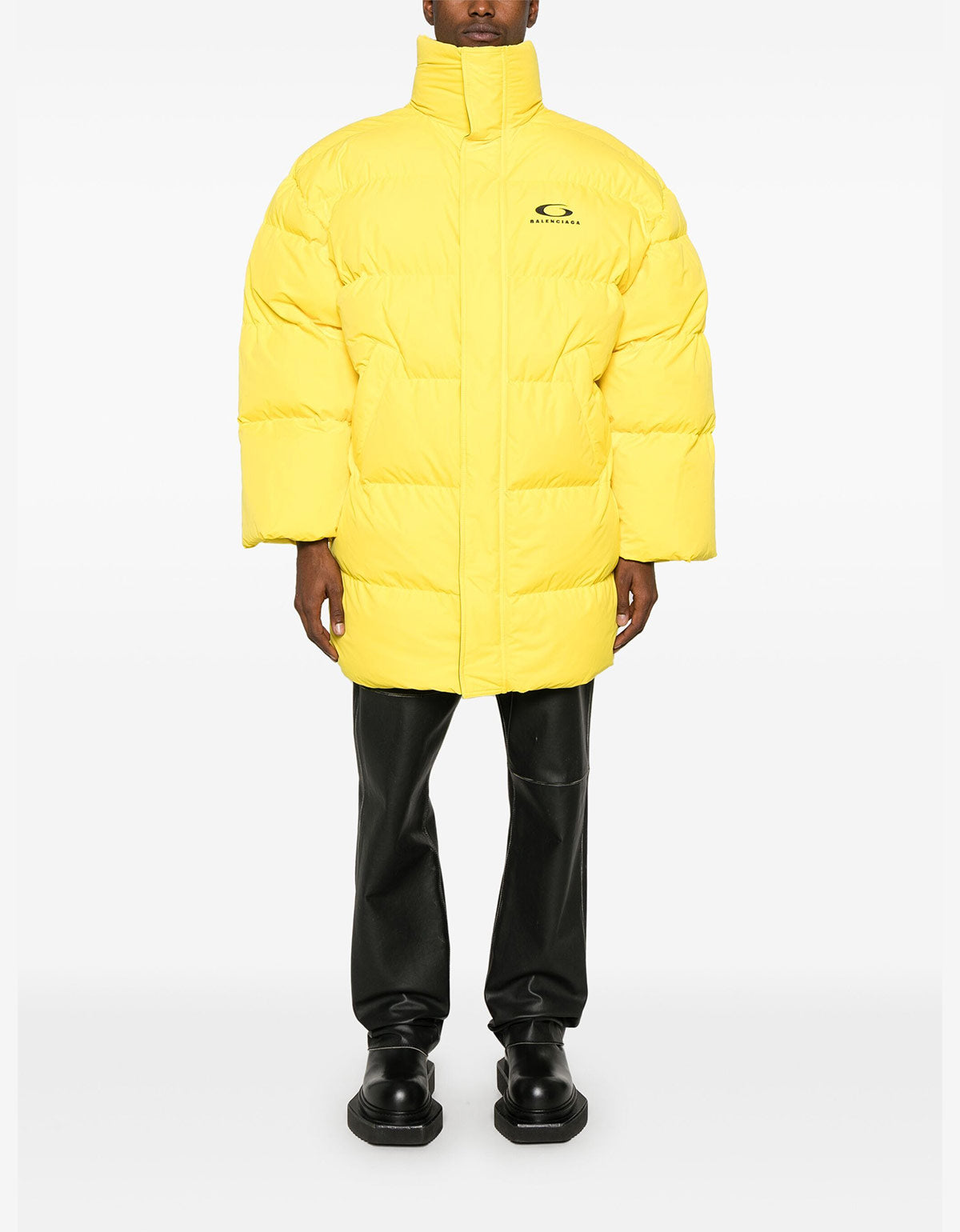 Balenciaga Yellow Loop Sports Icon Padded Coat