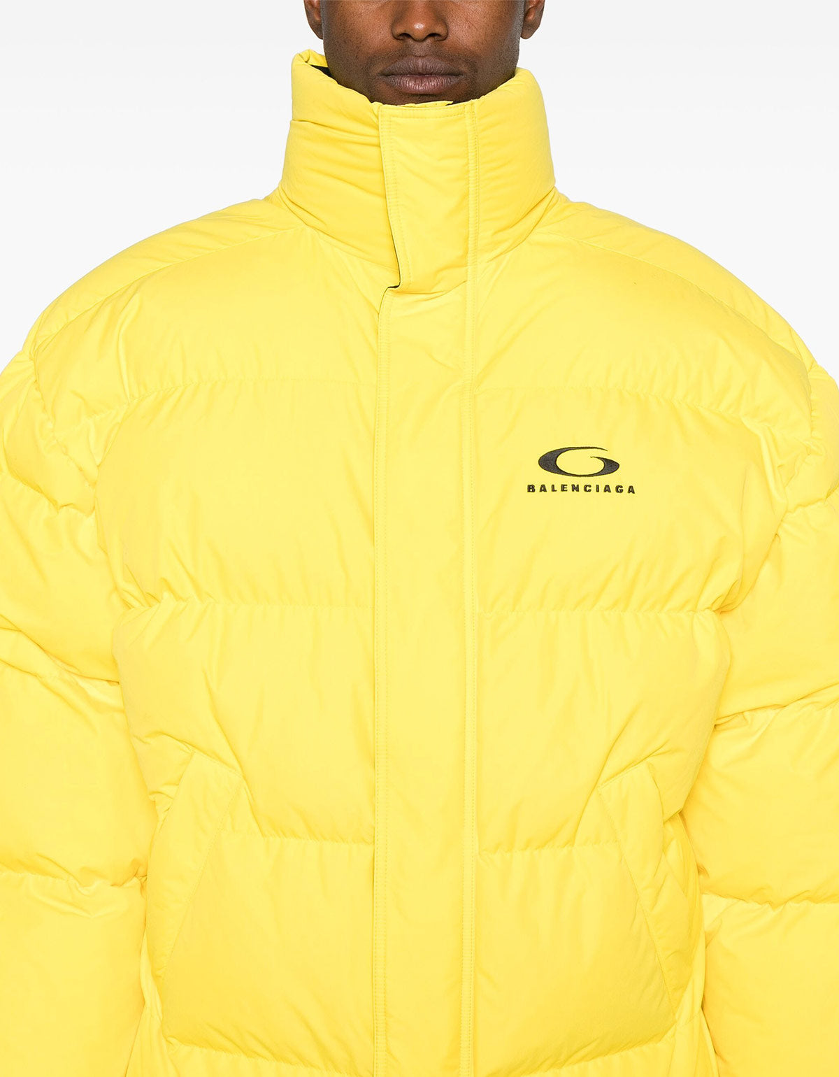 Balenciaga Yellow Loop Sports Icon Padded Coat