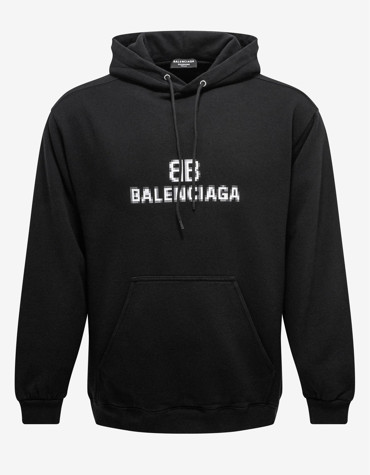 Balenciaga Black BB Pixel Medium Fit Hoodie