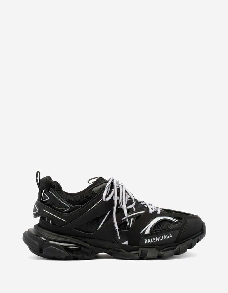 Balenciaga Black Bicolour Track Trainers