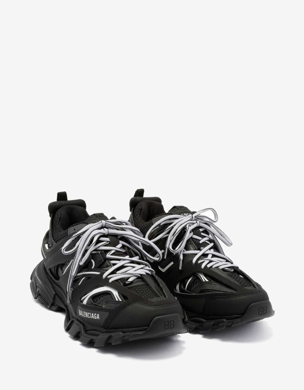 Balenciaga Black Bicolour Track Trainers