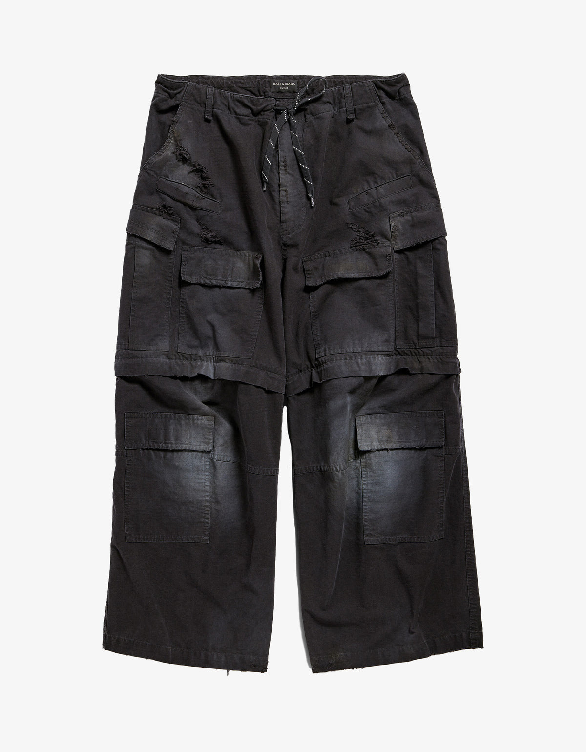 Balenciaga Black Large Cargo Trousers