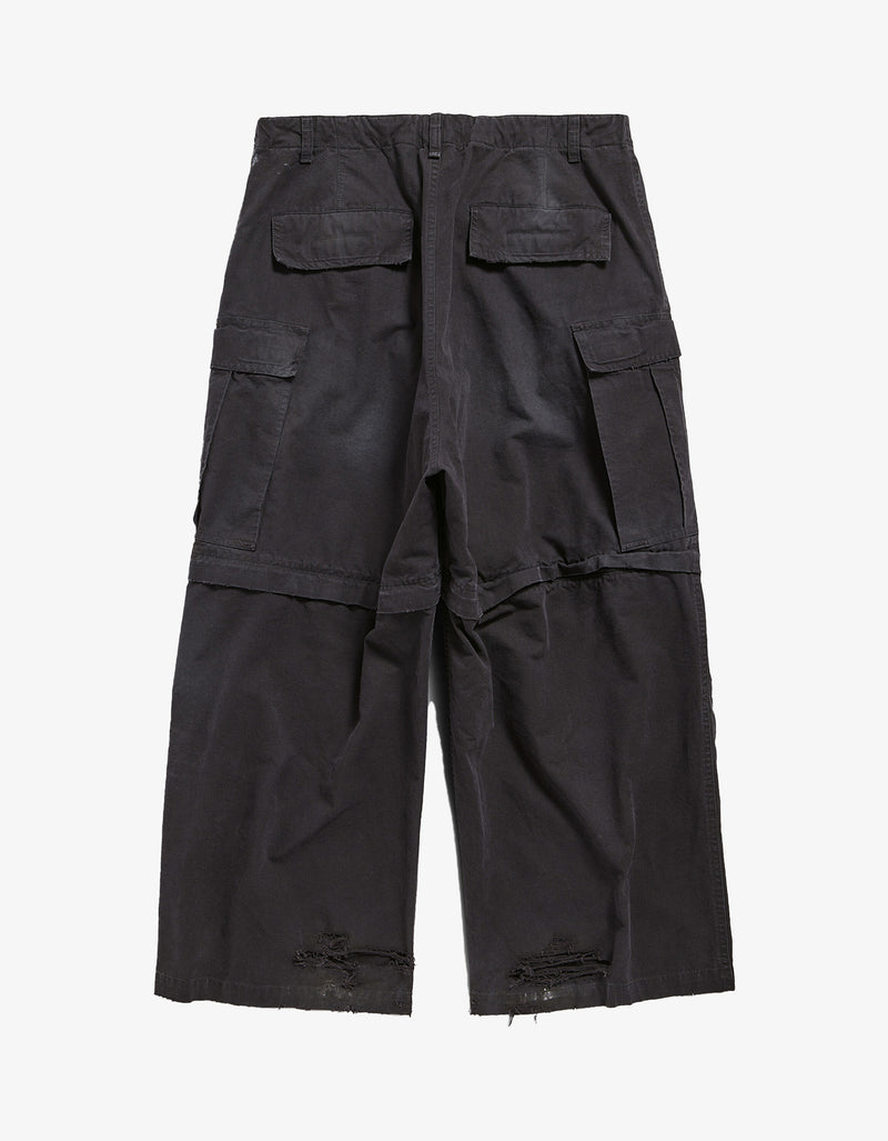 Balenciaga Black Large Cargo Trousers