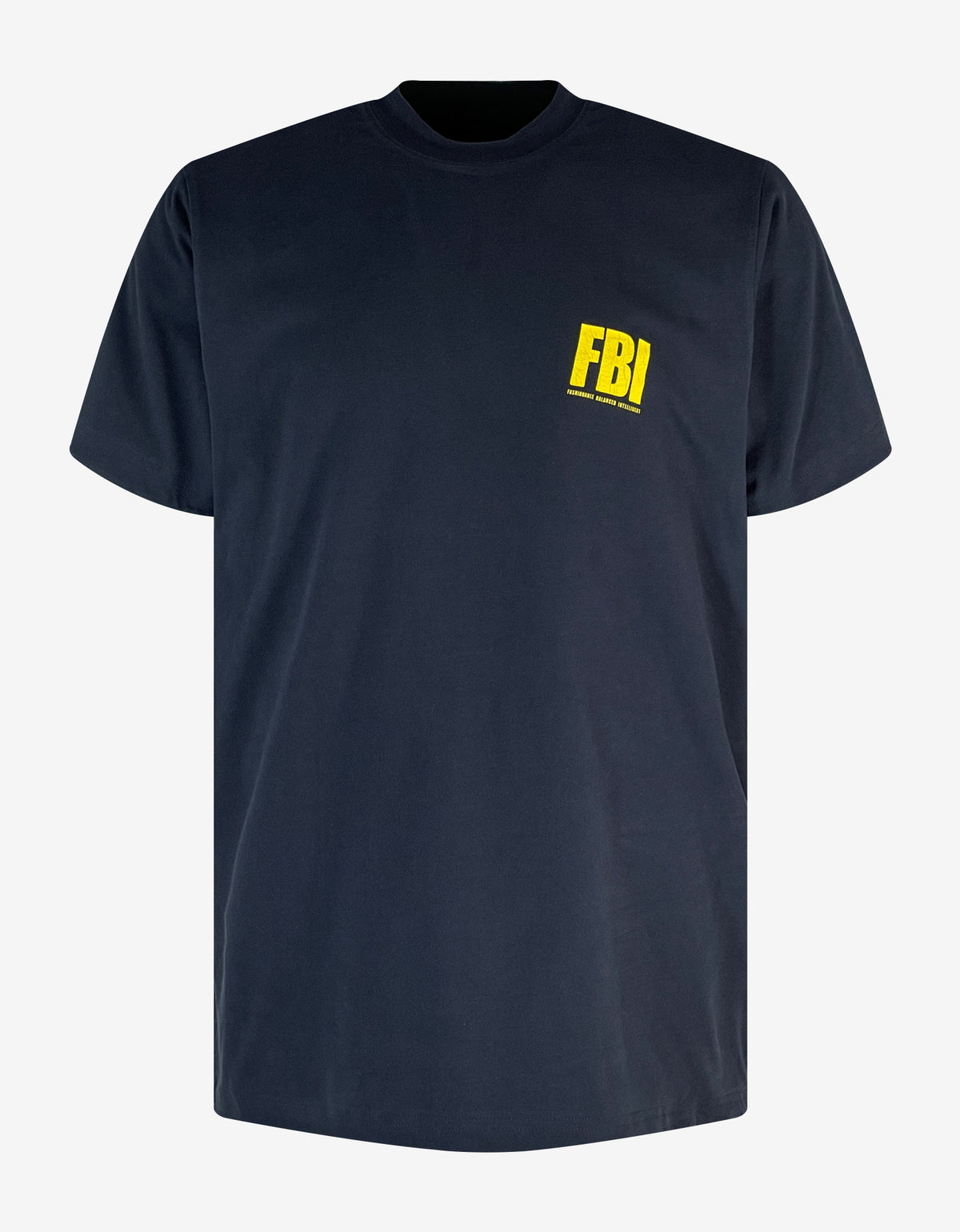 Balenciaga Navy Blue FBI Reversible T-Shirt