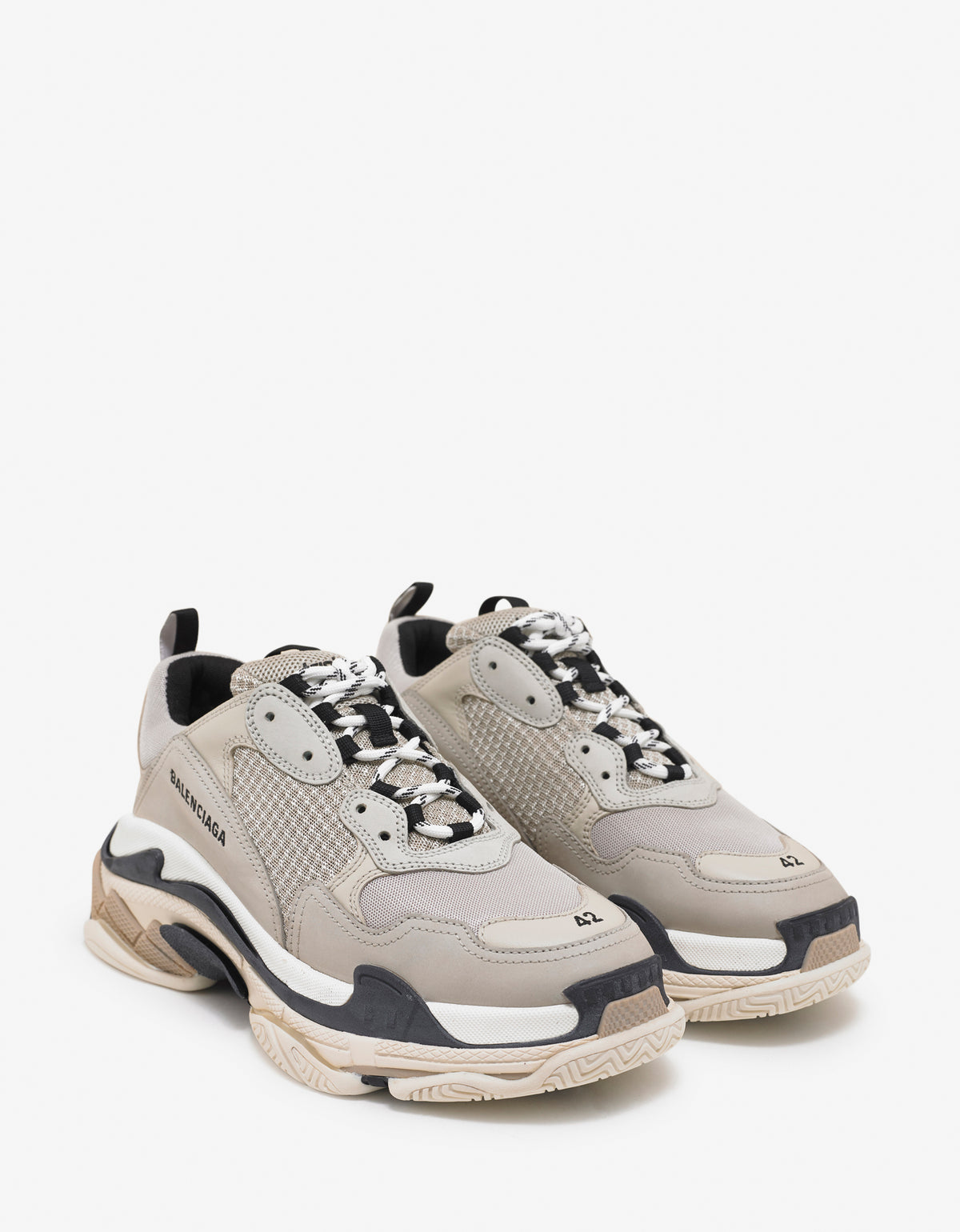 Balenciaga Triple S Beige & Black Trainers