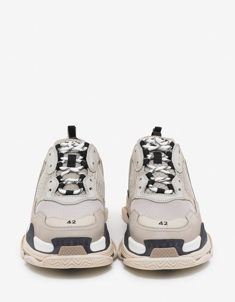 Balenciaga Triple S Beige & Black Trainers