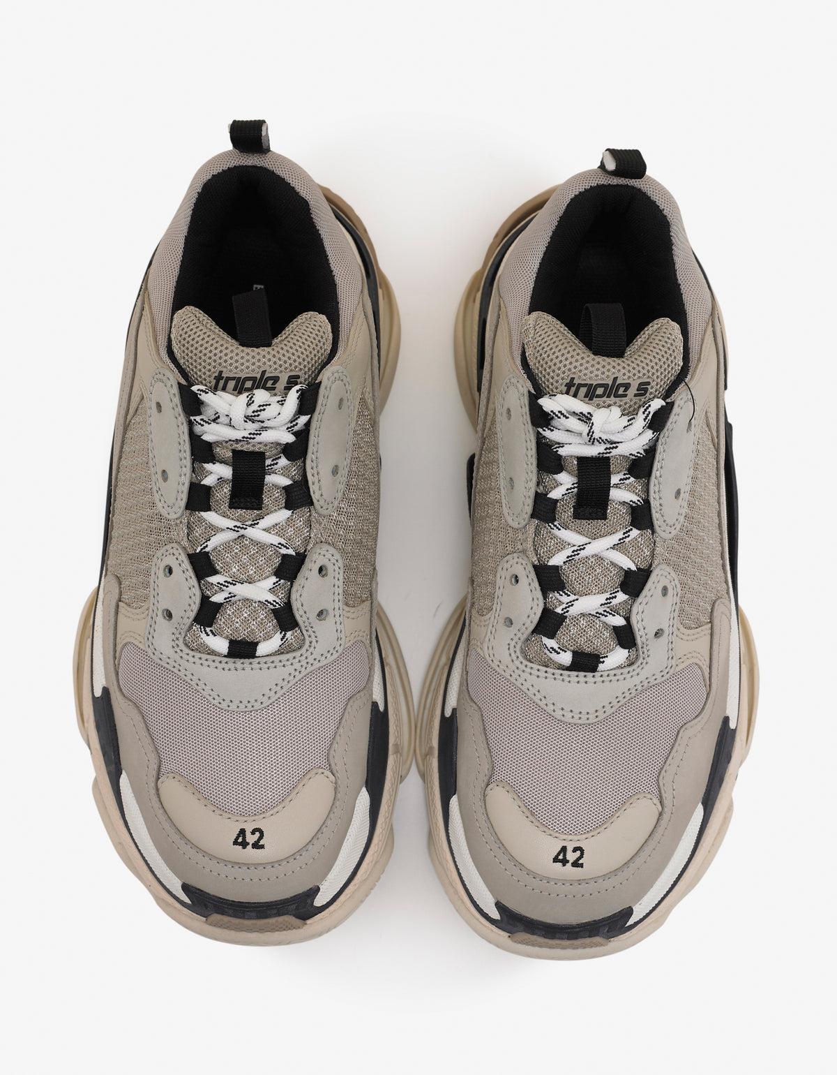 Balenciaga Triple S Beige & Black Trainers