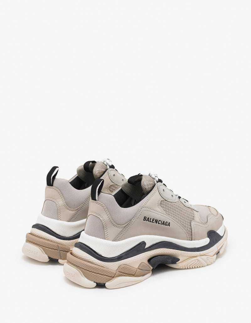 Balenciaga Triple S Beige & Black Trainers