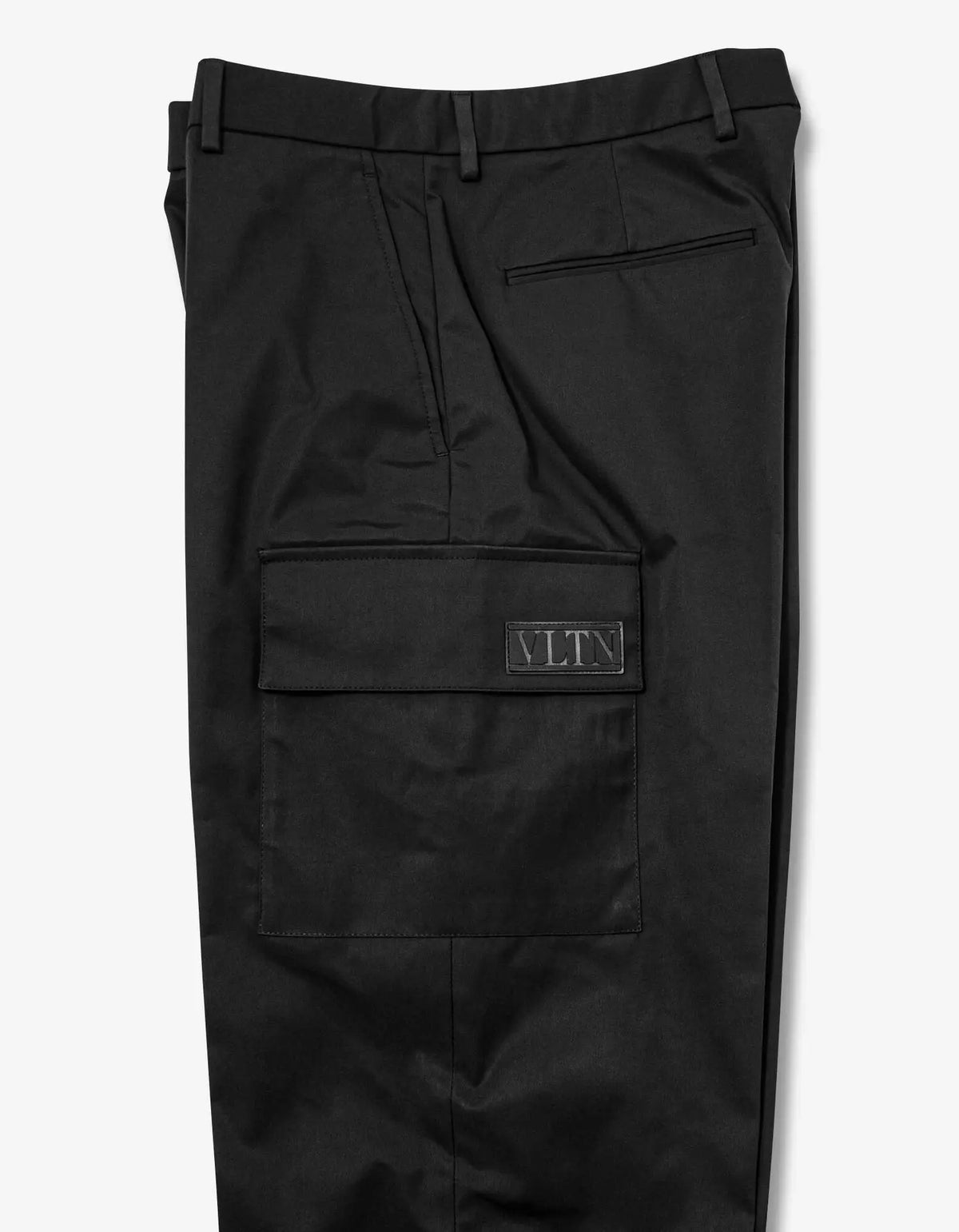 Valentino Garavani Black VLTN Tag Cargo Trousers