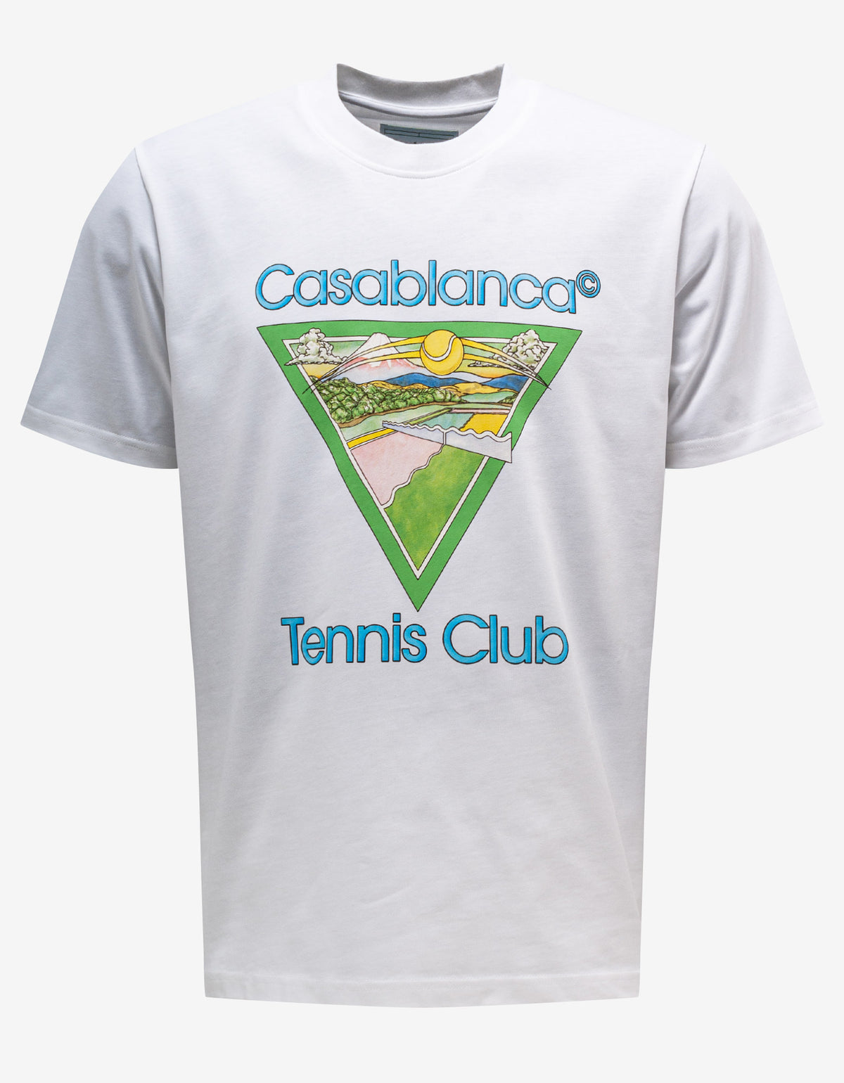 Casablanca White Tennis Club Icon Print T-Shirt