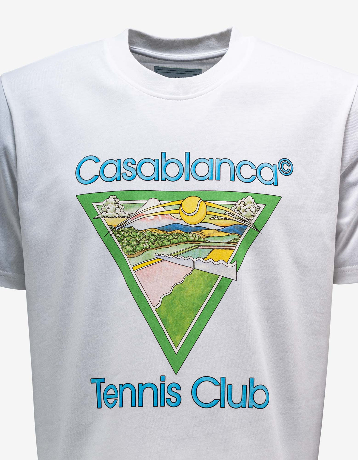 Casablanca White Tennis Club Icon Print T-Shirt