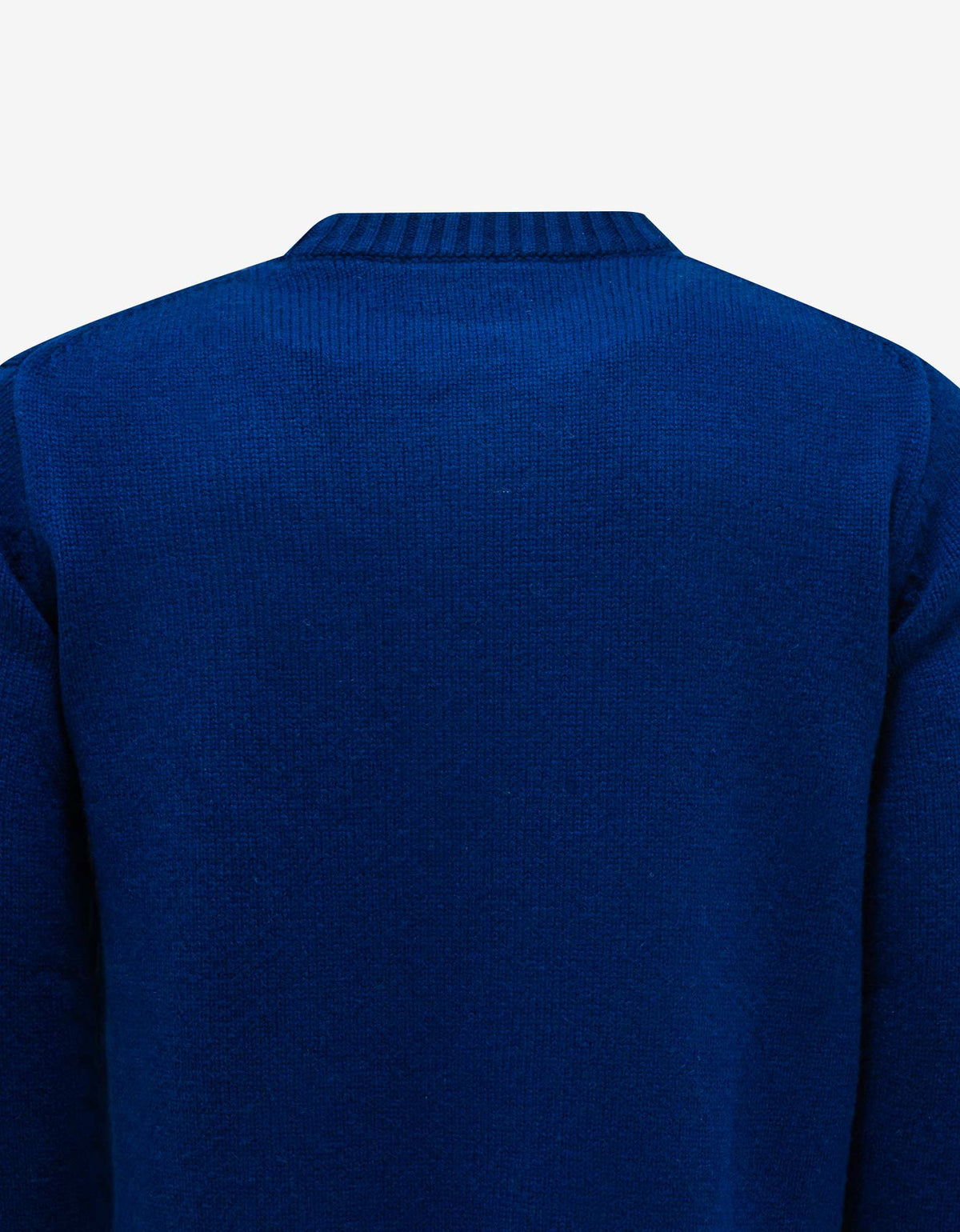 Blue Embleme De Caza Logo Embroidered Sweater